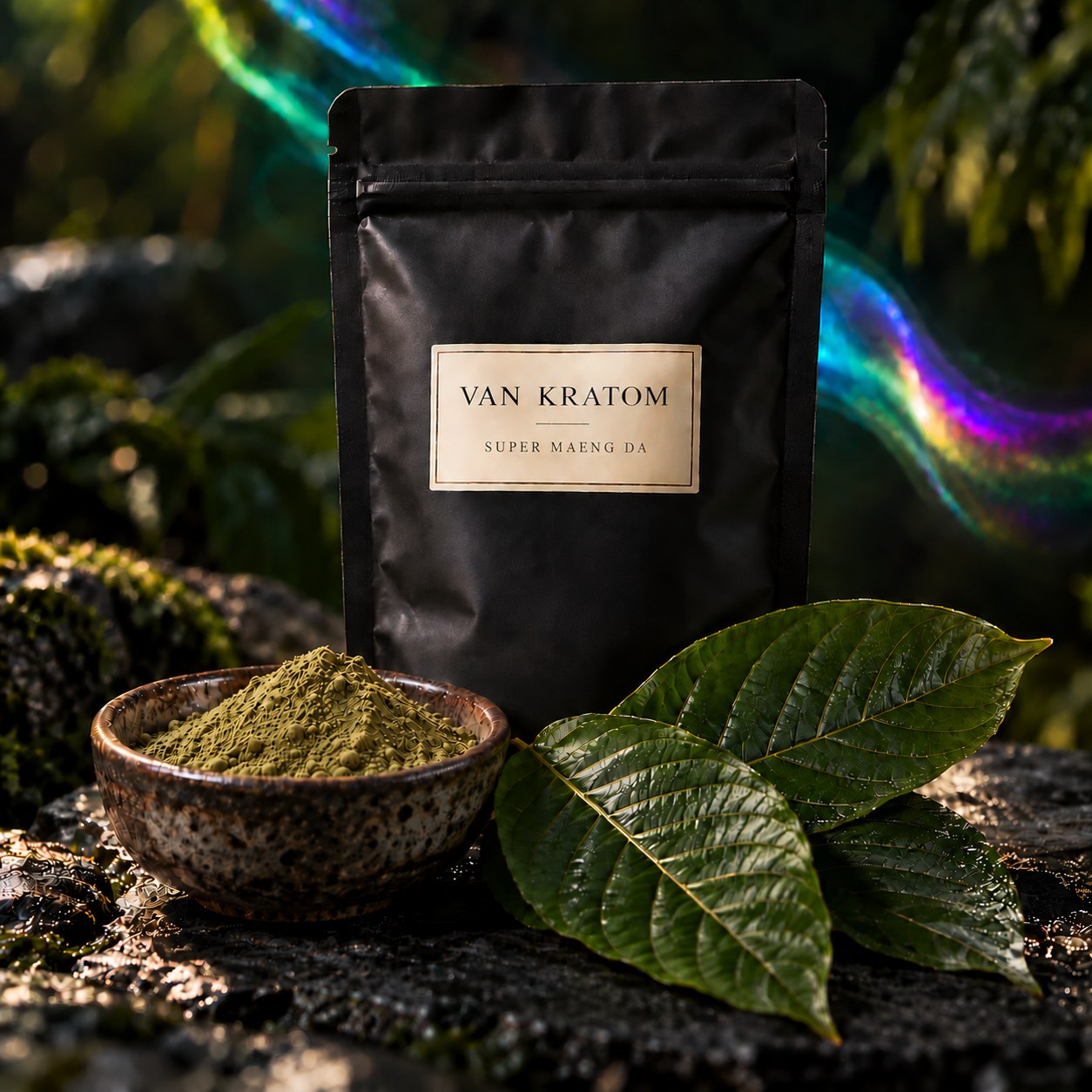 Kratom Super Maeng Da poeder – natuurlijke kleurstof van Van Kratom
