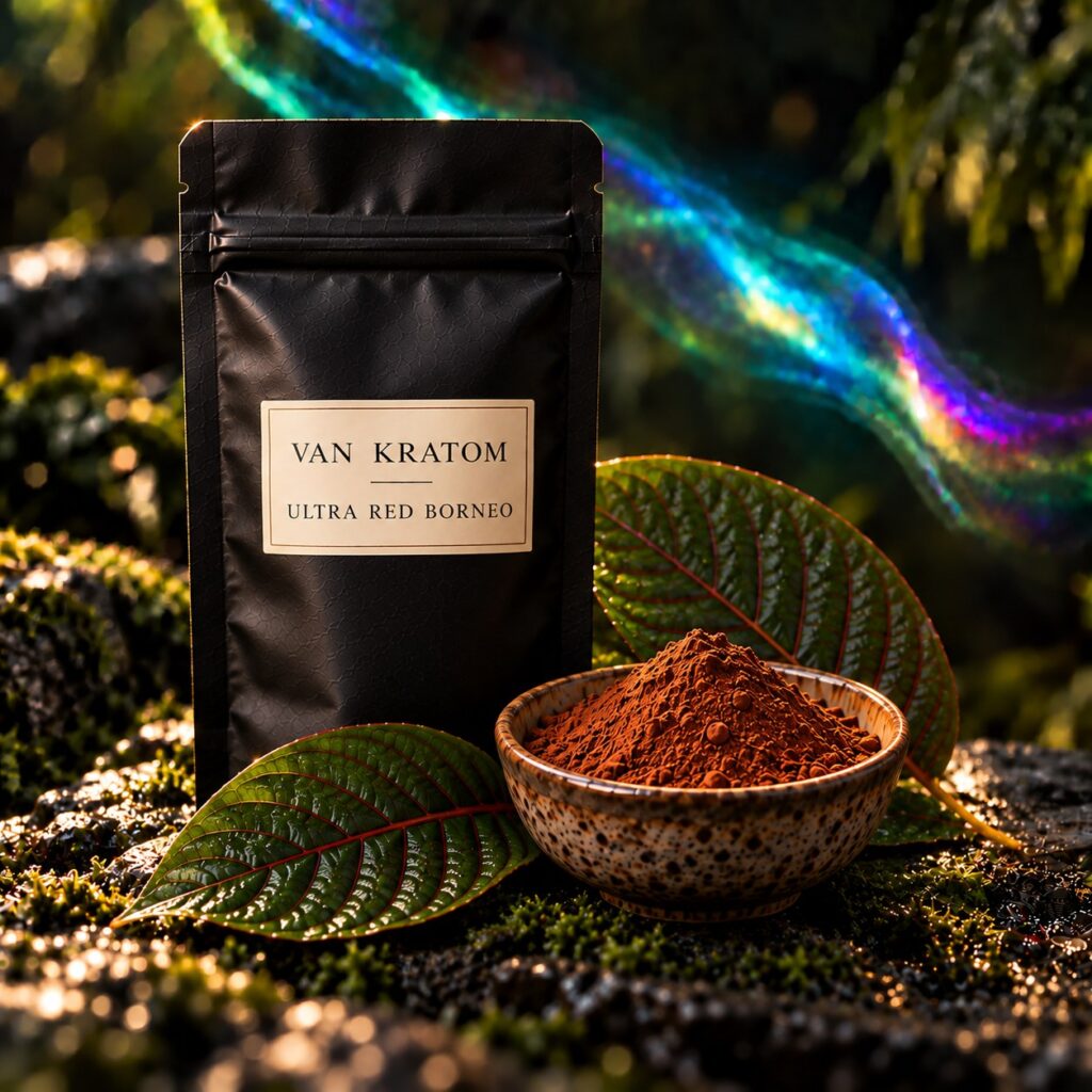 Kratom Ultra Red Borneo poeder – natuurlijke kleurstof van Van Kratom